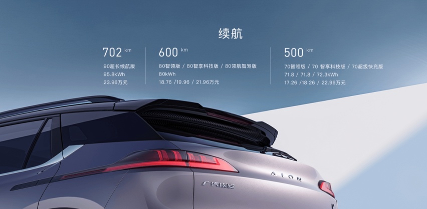 搭配3C快充技术 广汽全新AION V有望7月23日上市